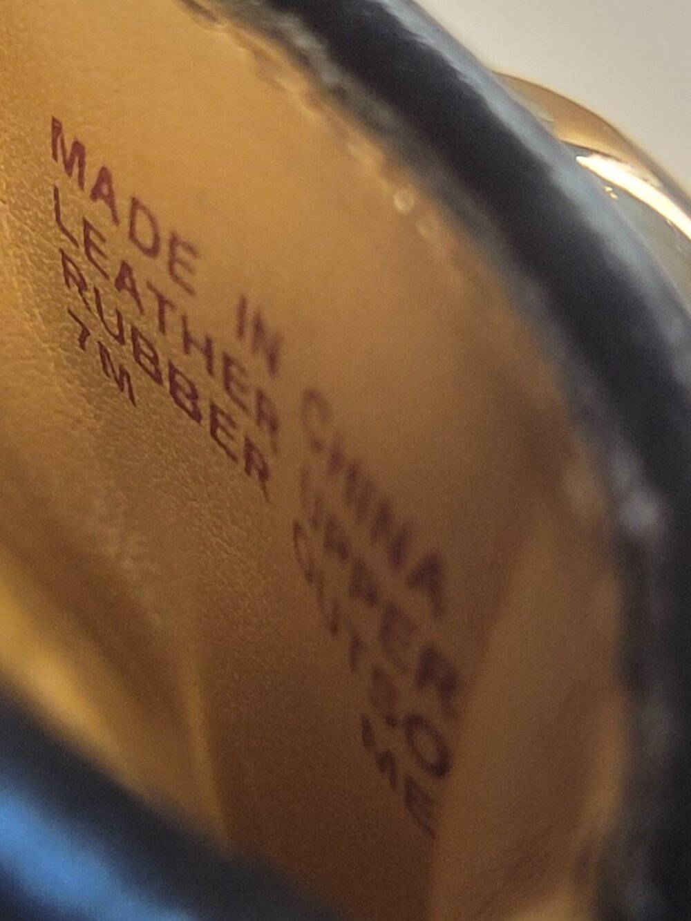 Michael Kors Black Leather Ballet Flats Gold MK Logo Loafers 7M - Picture 6 of 12